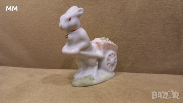 Порцеланова фигура заек, снимка 3 - Статуетки - 53158870