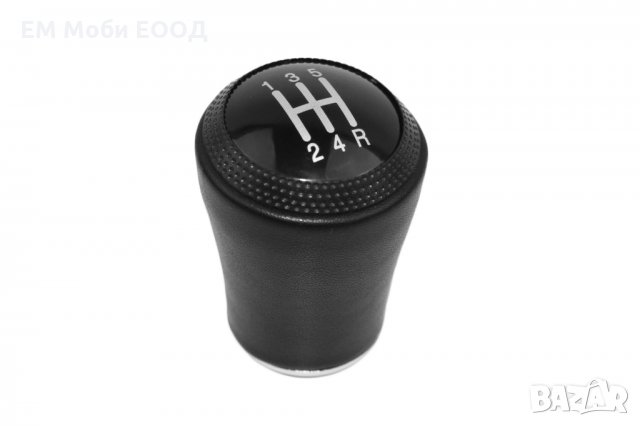 Топка Черна Кожена за Скоростен Лост Ауди AUDI A6 C5 A4 B5 A8 D2 с 5 скорости, снимка 2 - Аксесоари и консумативи - 32207849