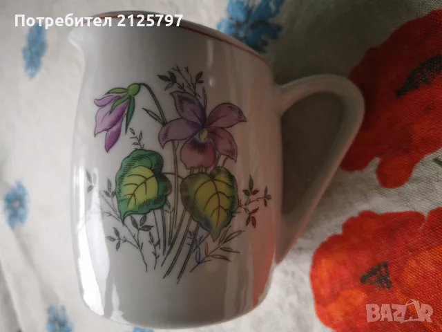 Порцеланова латиера, малка каничка, снимка 3 - Антикварни и старинни предмети - 49798223