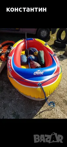 надуваема лодка с гребла