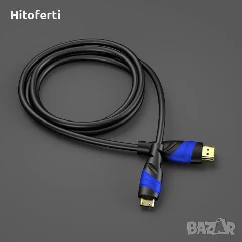 KabelDirekt Mini HDMI кабел с нечуплив дизайн – 5 м (HDMI към Mini-HDMI,