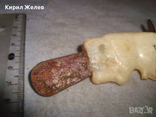 СТАРА БАКЕЛИТОВА ФИГУРКА на КОЗЕЛ РЯДКА за КОЛЕКЦИЯ 30955, снимка 6 - Колекции - 38137845