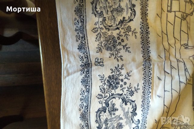  РАЗПРОДАЖБА Холандско ръчно рисувано колекционерско каре., снимка 4 - Покривки за маси - 29542180