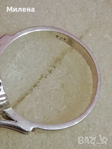 Сребърен пръстен , снимка 4 - Пръстени - 53164179