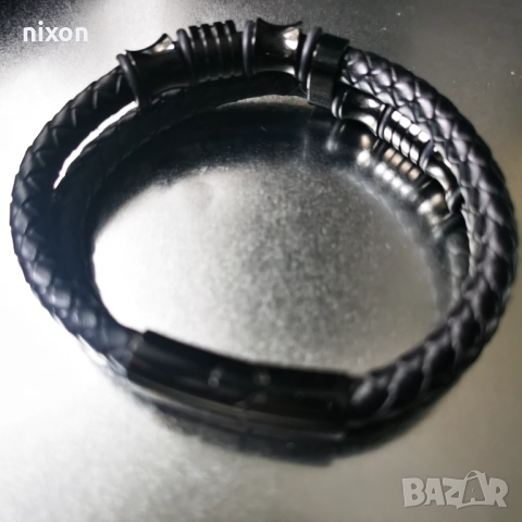 Мъжка кожена гривна, снимка 3 - Гривни - 51986796