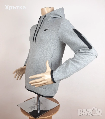 Nike Tech Fleece - Оригинален мъжки суитшърт размер XS, снимка 3 - Суичъри - 53125534