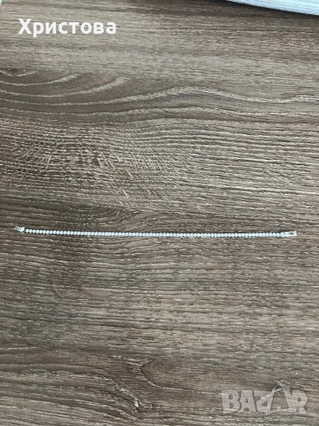 Златна тенис гривна 3,08гр.,14к, снимка 3 - Гривни - 52824637