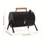 Мобилна метална двойна пещ за барбекю – перфектният подарък за открито! , снимка 2