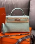 Hermes mini Kelly mint green , снимка 1