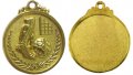 Медал 5 см футбол с трикольорна лента. Предлага се в три цвята: златен, сребърен и бронзов. Медалът , снимка 2