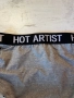 Нов комплект в сив цвят с черни еластични ленти с надпис hot artist, снимка 8