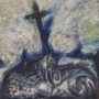 Абстрактна картина  с маслени бои на худ . Венцислав Антонов (1942-2024)., снимка 2