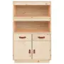 vidaXL Висок шкаф, 67x40x108,5 см, борово дърво масив, снимка 6