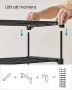 SONGMICS Голяма стойка за обувки с 10 рафта, метален  45 x 30 x 174 см, многофункционална стойка , снимка 3