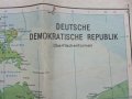 Карта с две лица "Deutsche Demokratische Republik"  1:750 000, снимка 1 - Антикварни и старинни предмети - 38708767