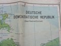 Карта с две лица "Deutsche Demokratische Republik"  1:750 000, снимка 1