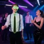 Нов Комплект аксесоари за рейв визия: неонови рейв очила с тел и LED папионка, снимка 5