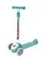 Тротинетка, Метална, 3 колела с LED светлина, Регулируемо кормило, 57x28x85 см, снимка 1