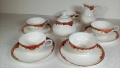 Сервиз за кафе, 5 чашки с чинийки, захарничка и каничка за мляко, снимка 1