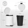 Кошче за боклук HOMCOM 20L с педал, снимка 6