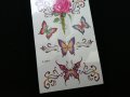 Цветни временни татуировки - различни видове - цена за лист 2,80 лв - рози, сърца, пеперуди, снимка 8
