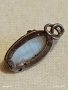 ВИНТИДЖ СТИЛ СРЕБЪРЕН МЕДАЛЬОН с ЛУНЕН КАМЪК МАЙСТОРСКА ИЗРАБОТКА 51137, снимка 6
