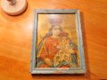 Старинна икона Света Богородица с Младенеца, Богородица Дева Мария 19 век - за здраве и благополучие, снимка 2