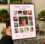 Персонализиран подарък за 1 година бебе – постер с снимки и име, снимка 2
