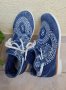 Уникални дънкови обувки с бродерия н.37, снимка 1 - Дамски ежедневни обувки - 29121080