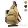 мъжка чанта тактическа за гърди+джоб за вода+USB зареждане военна, снимка 3