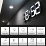 Дигитален LED часовник за стена и настолен с триизмерен дизайн 24 - 9, снимка 11