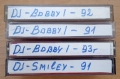 Продавам 4 броя аудио касети с DJ BOBBY I и DJ SMILEY , снимка 1