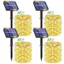 Govee Solar String Lights Outdoor – 4 комплекта, 15 м, 150 топло бели LED, водоустойчиви, 8 режима, снимка 2