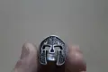 Сребърен пръстен Римски шлем, снимка 1