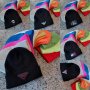 Guess hats унисекс плетени шапки гумирано Лого , снимка 1 - Шапки - 39105022