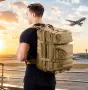 Пътническа раница Army каки 29x14x47см, снимка 3