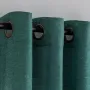 Комплект ленени завеси в тъмно зелен цвят , снимка 2