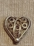 Винтидж бижу във формата на сърце филигранна изработка ювелирна изработка 52456, снимка 7