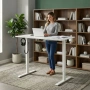 Електрическо бюро, 120x60 см, регулируема височина 72-117 см, бял, ModernHome, снимка 4