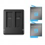 Комплект зарядно устройство + 2бр. Батерии за GoPro Hero 9/10/11 Black, снимка 1 - Батерии, зарядни - 31778037