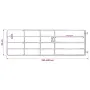 vidaXL Оградна порта, 5 пръта, стомана, (150-400)x90 см, сребриста, снимка 5