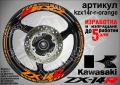 Kawasaki ZX-14R кантове и надписи за джанти, снимка 6