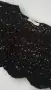 black cropped long-sleeve knit top, снимка 2