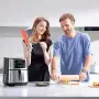 Фритюрник AirFry er Voltz OV51980M, 1400W, 5.5л., Горещ въздух, Таймер, до 200°C, Сив, 2 ГОДИНИ ГАРА, снимка 4
