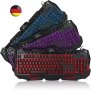 Геймърска клавиатура aLLreli K617 Beleuchtete Tastatur, Deutsch QWERTZ USB