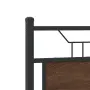 vidaXL Рамка за легло без матрак кафяв дъб 120x200 см инженерно дърво, снимка 9