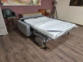 Сив диван от плат двойка Natuzzi с функция сън, снимка 7