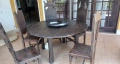 Масивна дървена маса . Подарък  4 стола, снимка 4