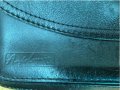 Дамска италианска малка черна чанта естествена кожа дълга дръжка, снимка 8