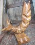 Дървена риба моливник фигура статуетка дърворезба, снимка 3